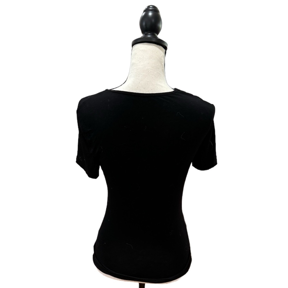 Cut Out Short Sleeve Tee - Picture 2 of 2